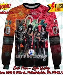 personalized nhl new jersey devils x kiss rock band lets go devils 3d hoodie t shirt 3 S2sRe