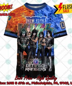 personalized nhl new york rangers x kiss rock band lets go rangers 3d hoodie t shirt 2 pMzpo