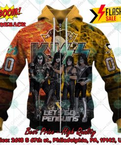 personalized nhl pittsburgh penguins x kiss rock band lets go penguins 3d hoodie t shirt 4 PP8lx