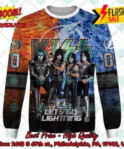personalized nhl tampa bay lightning x kiss rock band lets go lightning 3d hoodie t shirt 3 AwhDh