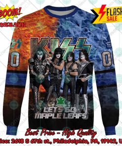 personalized nhl toronto maple leafs x kiss rock band lets go maple leafs 3d hoodie t shirt 3 28PVP