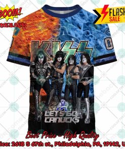 personalized nhl vancouver canucks x kiss rock band lets go canucks 3d hoodie t shirt 2 PyHii