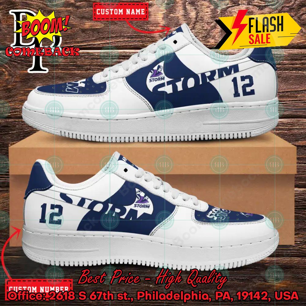 Personalized NRL Manly Warringah Sea Eagles Nike Air Force Sneakers