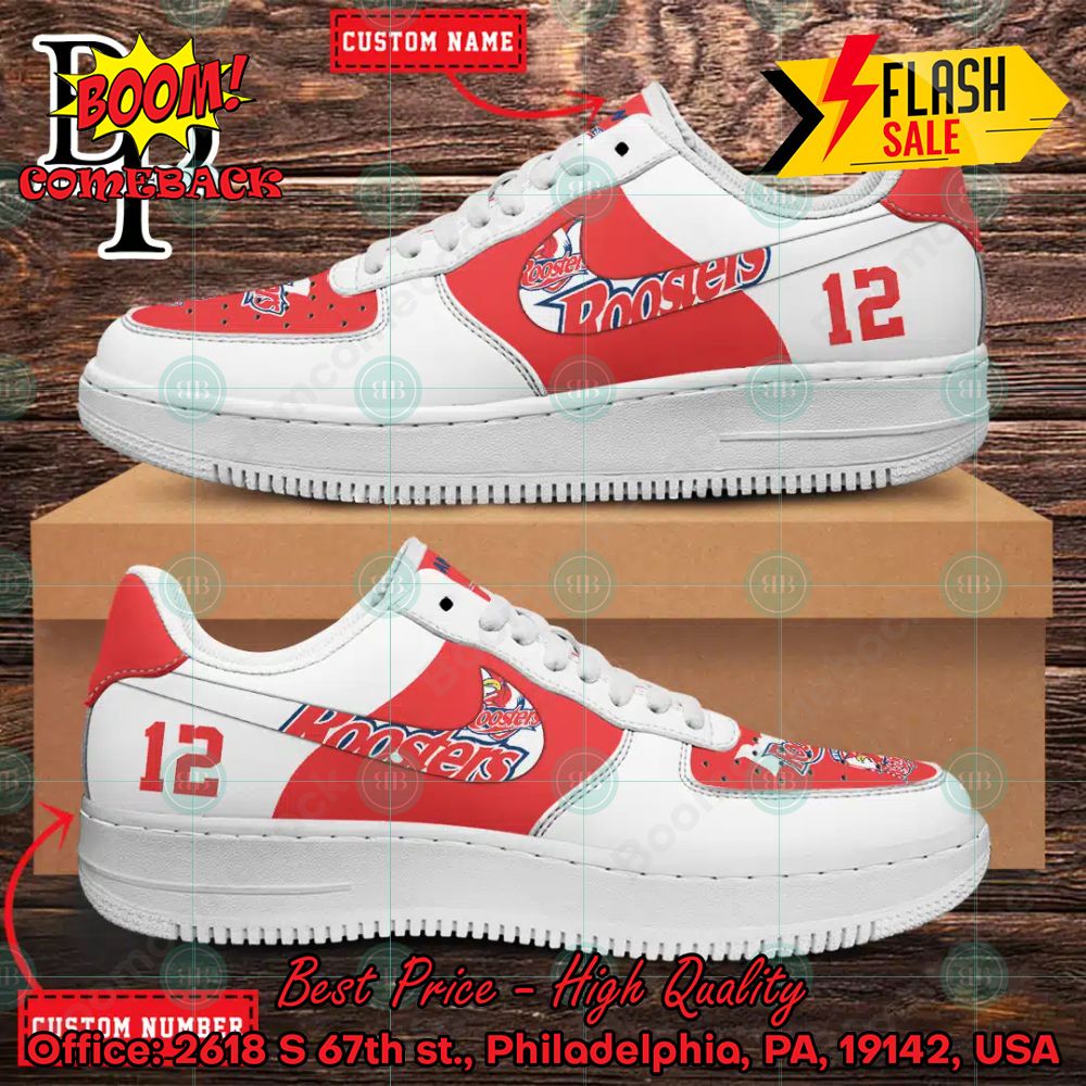 Personalized NRL St. George Illawarra Dragons Nike Air Force Sneakers