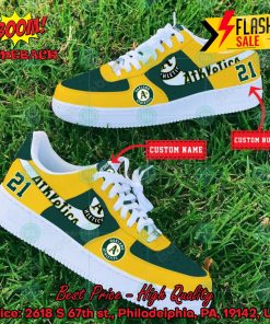 Personalized Oakland Athletics Nike Air Force Sneakers