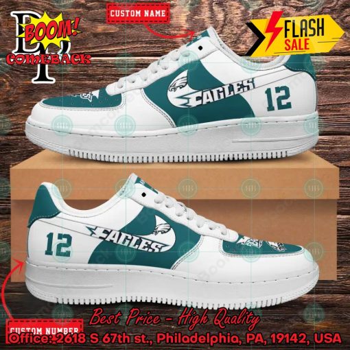 Personalized Philadelphia Eagles Nike Air Force Sneakers