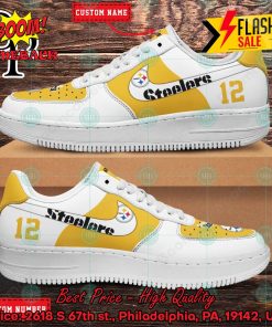 Personalized Pittsburgh Steelers Nike Air Force Sneakers