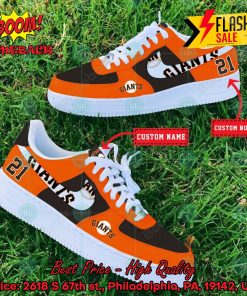 Personalized San Francisco Giants Nike Air Force Sneakers