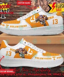 Personalized Tennessee Volunteers Mascot Nike Air Force Sneakers