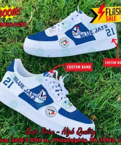 Personalized Toronto Blue Jays Nike Air Force Sneakers