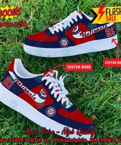 Personalized Washington Nationals Nike Air Force Sneakers