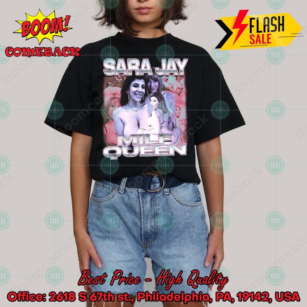 Pornhub Sara Jay MILF Queen T-shirt