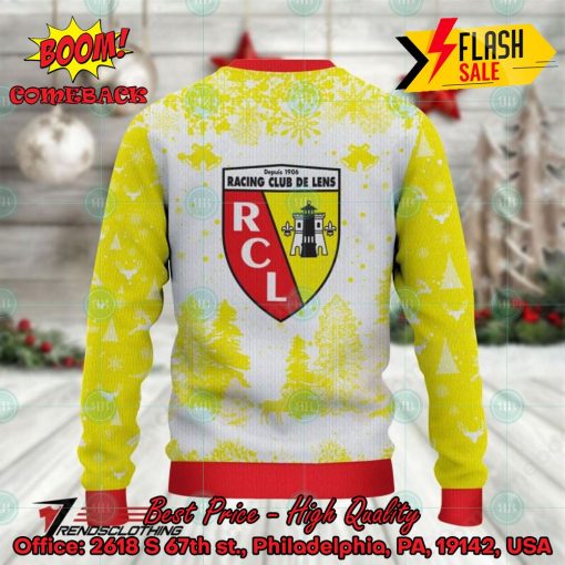 Racing Club de Lens Big Logo Pine Trees Ugly Christmas Sweater