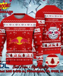 RB Leipzig Logo Santa Hat Ugly Christmas Sweater