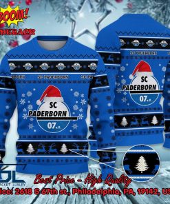 SC Paderborn 07 Logo Santa Hat Ugly Christmas Sweater