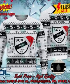 SC Verl Logo Santa Hat Ugly Christmas Sweater