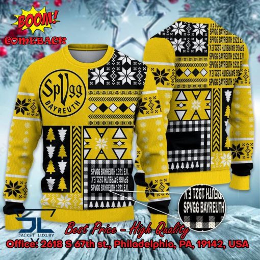 SpVgg Bayreuth 1921 e.V Big Logo Ugly Christmas Sweater