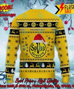 spvgg bayreuth 1921 e v logo santa hat ugly christmas sweater 3 npSql