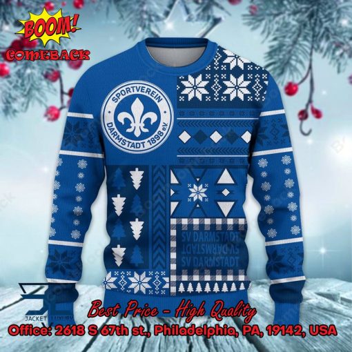 SV Darmstadt 98 Big Logo Ugly Christmas Sweater