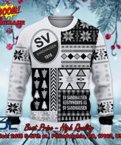 SV Sandhausen Big Logo Ugly Christmas Sweater