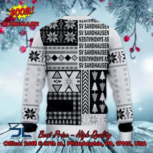 SV Sandhausen Big Logo Ugly Christmas Sweater