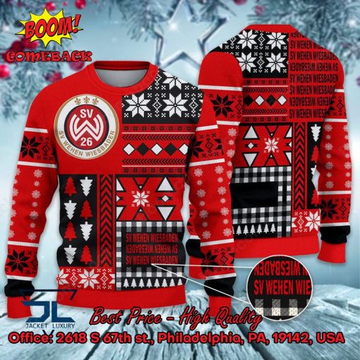 SV Wehen Wiesbaden Big Logo Ugly Christmas Sweater