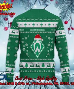 sv werder bremen logo santa hat ugly christmas sweater 3 vP4Cq