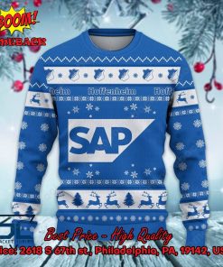 tsg 1899 hoffenheim logo santa hat ugly christmas sweater 2 O7w2D