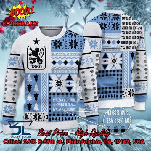 TSV 1860 Munich Big Logo Ugly Christmas Sweater