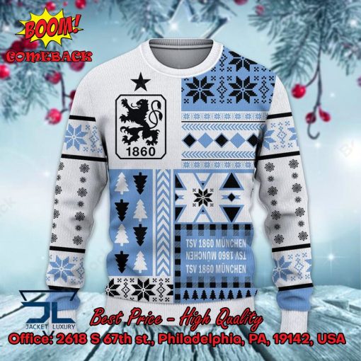 TSV 1860 Munich Big Logo Ugly Christmas Sweater