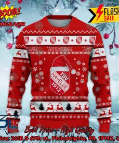 tsv havelse logo santa hat ugly christmas sweater 2 Vq5Nh