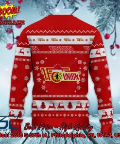 union berlin logo santa hat ugly christmas sweater 3 JA9P0