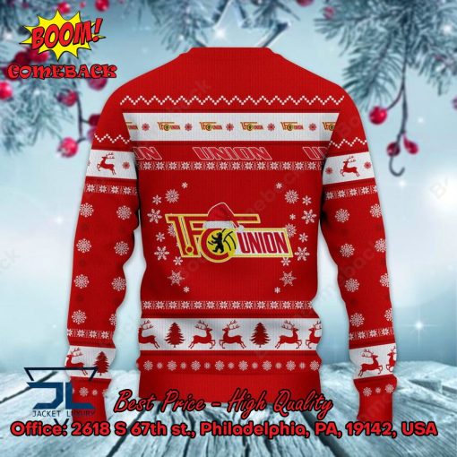 Union Berlin Logo Santa Hat Ugly Christmas Sweater