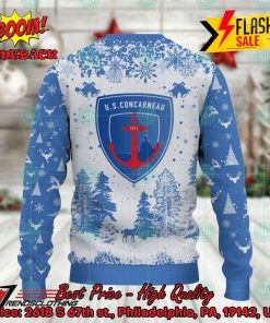 us concarneau big logo pine trees ugly christmas sweater 3 vufAG