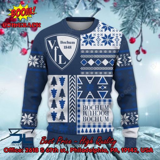 VfL Bochum Big Logo Ugly Christmas Sweater