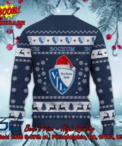 vfl bochum logo santa hat ugly christmas sweater 3 1hm78