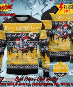 Wolverhampton Wanderer Disney Characters Personalized Name Ugly Christmas Sweater