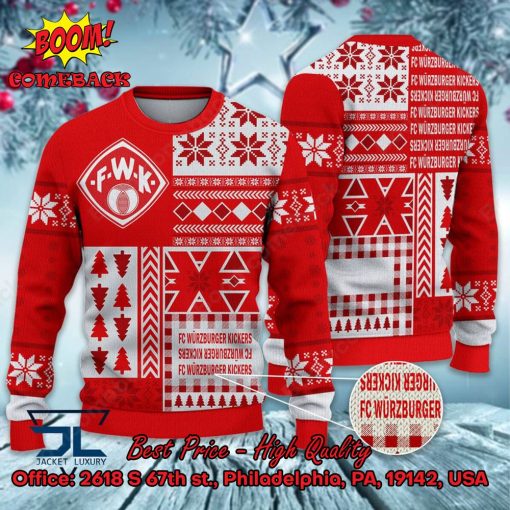 Wurzburger Kickers Big Logo Ugly Christmas Sweater