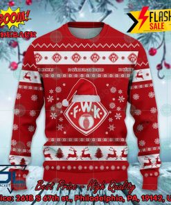 Wurzburger Kickers Logo Santa Hat Ugly Christmas Sweater