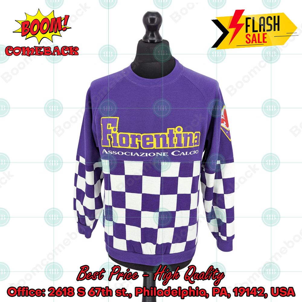 ACF Fiorentina Retro 90s Christmas Jumper