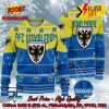 Barrow AFC Big Logo Personalized Name Ugly Christmas Sweater