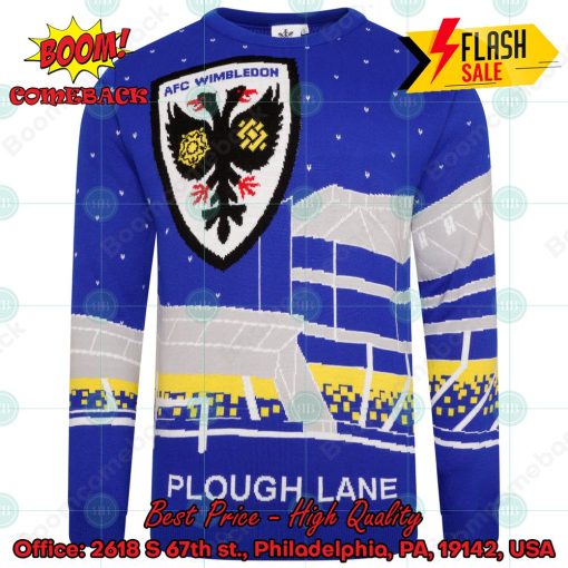 AFC Wimbledon Plough Lane Stadium Christmas Jumper