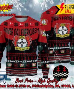 Bayer 04 Leverkusen Stadium Personalized Name Ugly Christmas Sweater