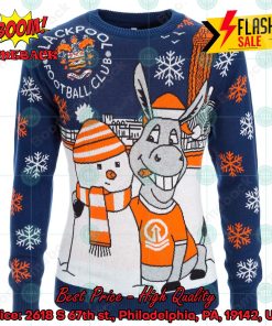 Blackpool FC Donkey Snowman Christmas Jumper
