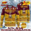 Burton Albion FC Big Logo Personalized Name Ugly Christmas Sweater