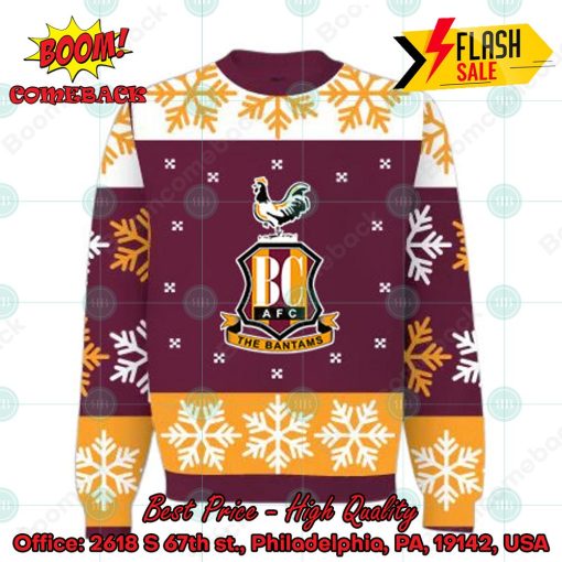 Bradford City AFC Snowflake Christmas Jumper