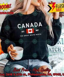 Canada Est 1867 The Great White North Sweatshirt