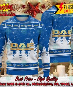 DAF Trucks Big Logo Santa Hat Ugly Christmas Sweater