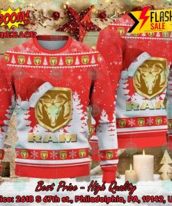 Dodge Ram Big Logo Santa Hat Ugly Christmas Sweater