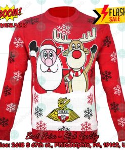 Doncaster Rovers FC Santa Reindeer Christmas Jumper